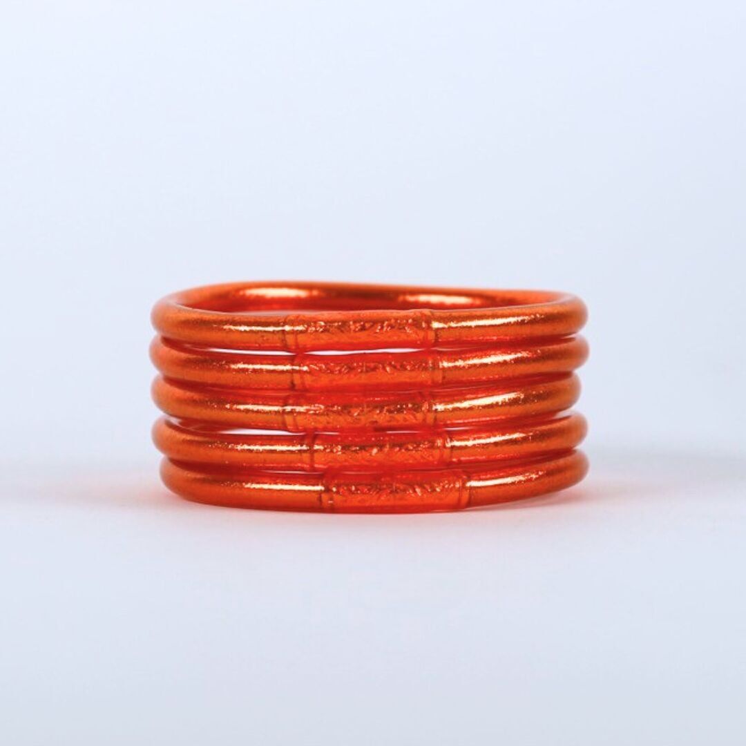 Bracciale Mantra Buddista Arancione Scuro