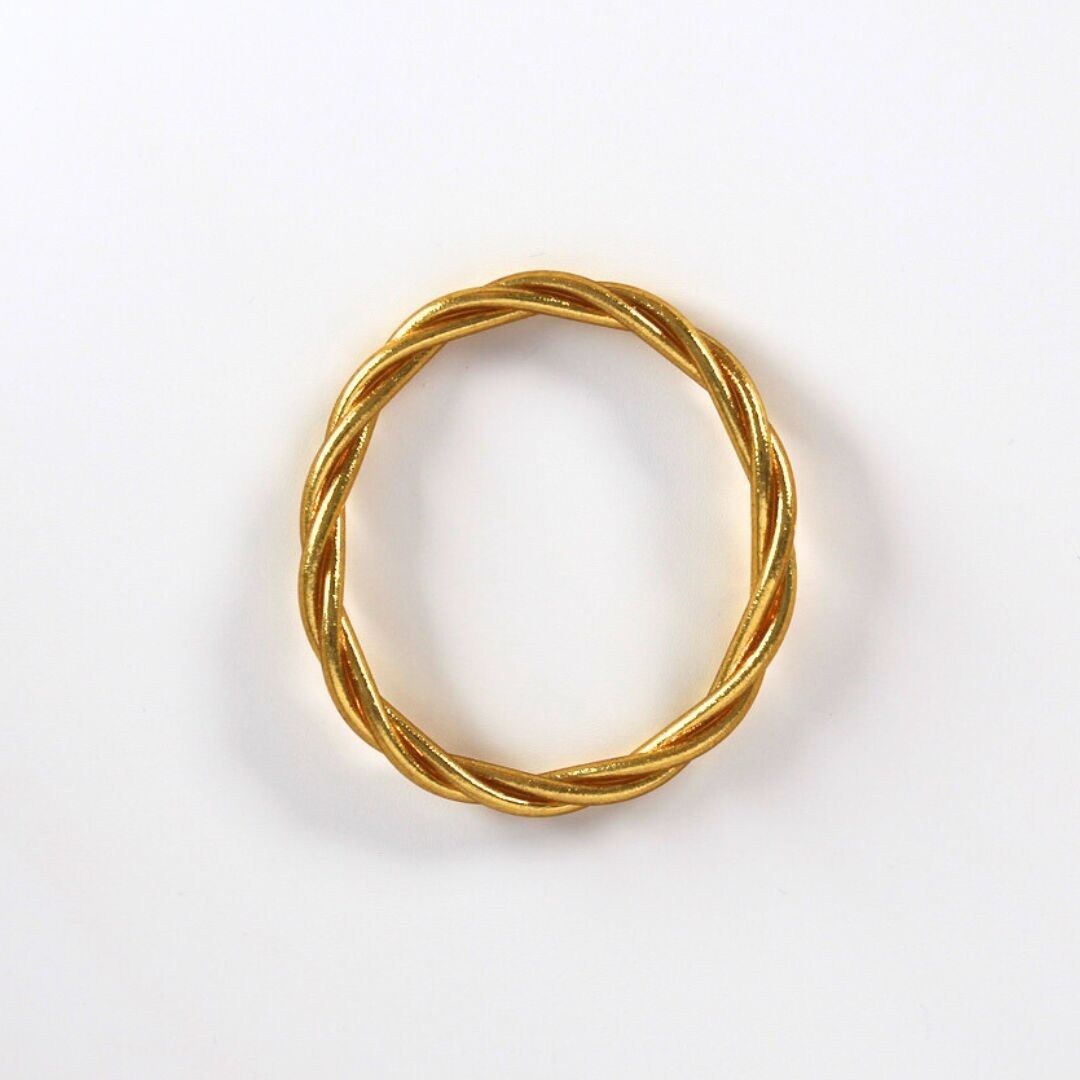 Light Gold Twisted Buddhist Bracelet