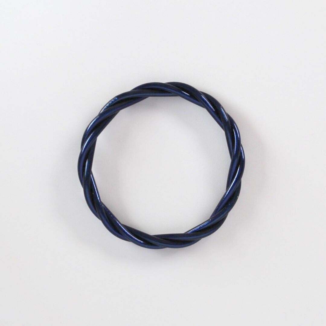 Navy Twisted Buddhist Bracelet
