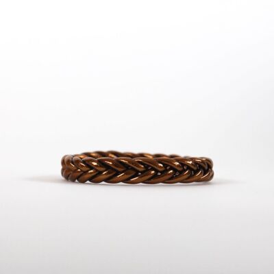 Bracelet Bouddhiste Tressé Caramel