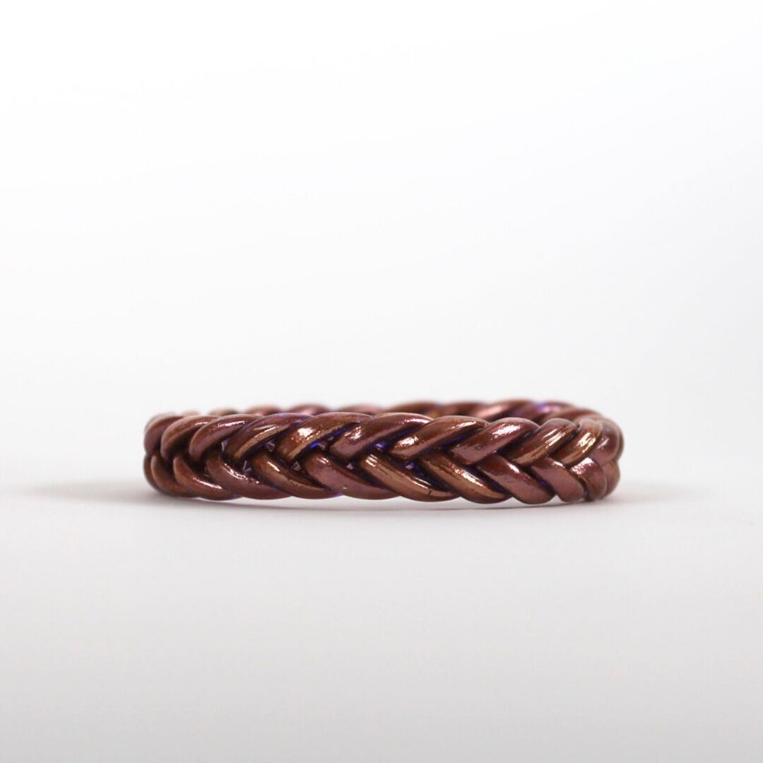 Bracciale buddista intrecciato di prugna