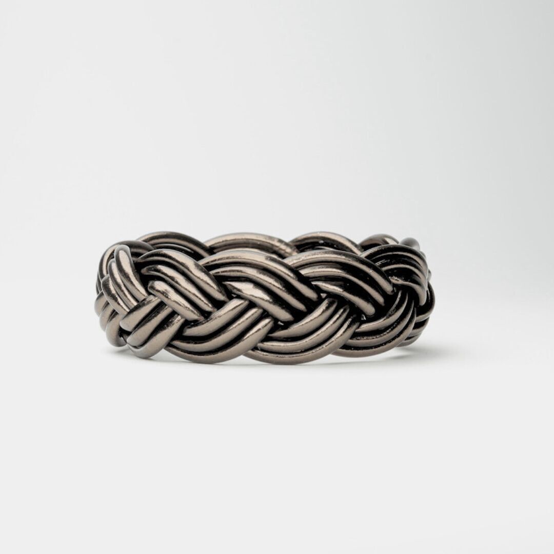 Bracelet Bouddhiste Maxi-Tressé Black