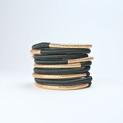 Moroccan bangle Dahabi Imperial green