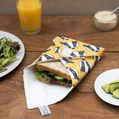Wrap sándwich con estampado de tejón