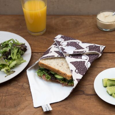 Wrap sándwich con estampado de osos