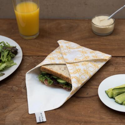 Wrap sandwich imprimé abeille