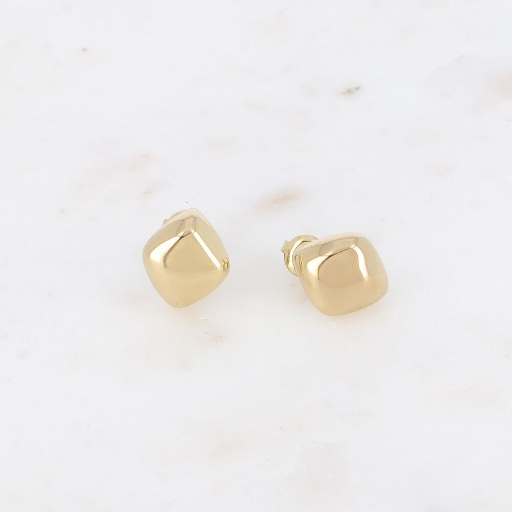 Orecchini proiettile - diamante arrotondato 12x15 mm