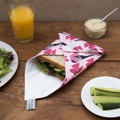 Wrap sándwich con estampado de camachuelo