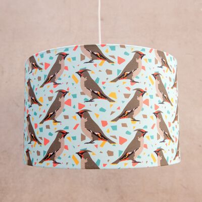 Paralume da tavolo/standard con stampa Waxwing Diametro 20 cm (altezza approssimativa 18 cm) 2