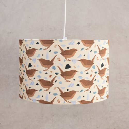 Wren Print Ceiling Lampshade 30cm Diameter (approximate height 21cm)