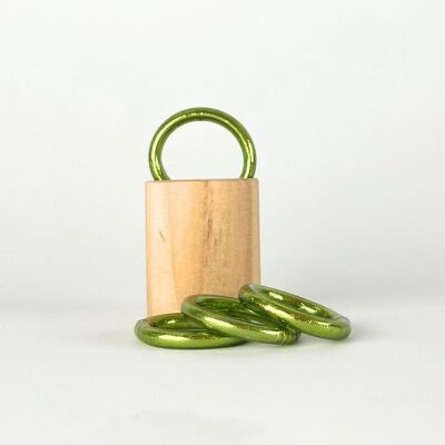 Lemon green Buddhist ring