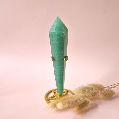 Cetro / Varita de Fluorita Verde - Fluorita Verde - 14,5 cm 135 gramos incl. valor predeterminado aleatorio
