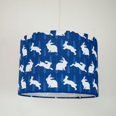 Rabbit Print Lampshade 25cm Diameter (approximate height 21cm)