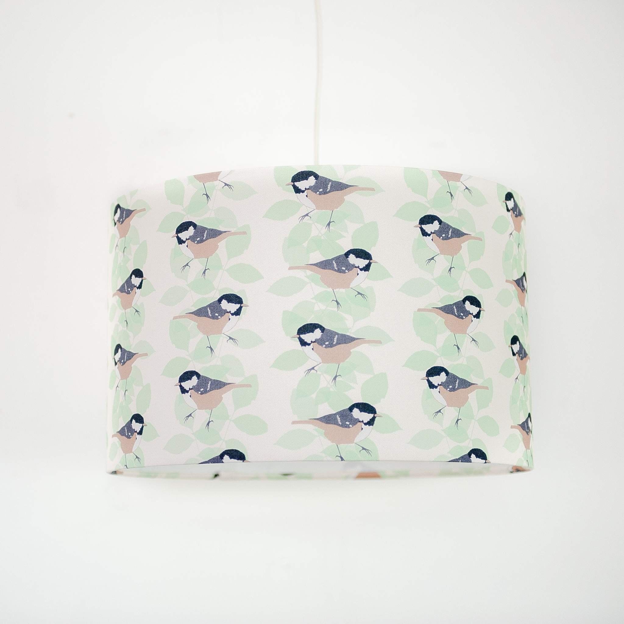 Kohlenmeise Lampenschirm 20cm Durchmesser (ungefähre Höhe 18cm)