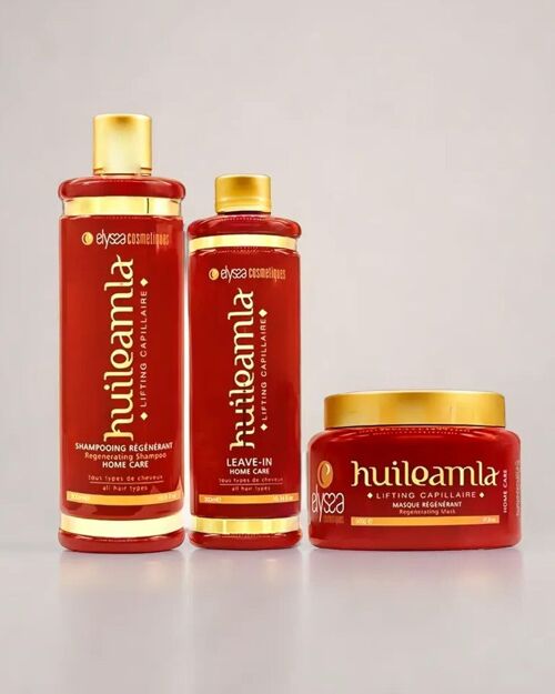 Kit Entretien Shampoing Sans Sulfate & Masque et Soin Cheveux Indien Amla Plex - 2x500ml + 300 ml