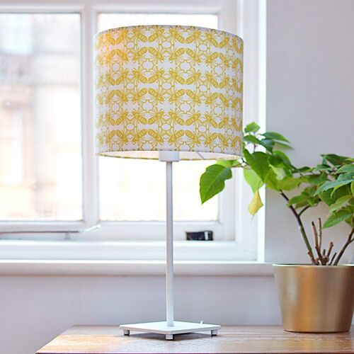 Bee Print Lampshade 20cm Diameter (approximate height 18cm)