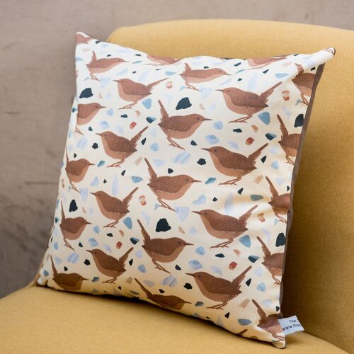 Wren Print Feather Cushion 45cm