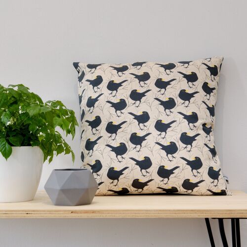 Blackbird Print Cushion Cover 45cm