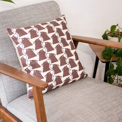 Bear Print Feather Cushion 45cm