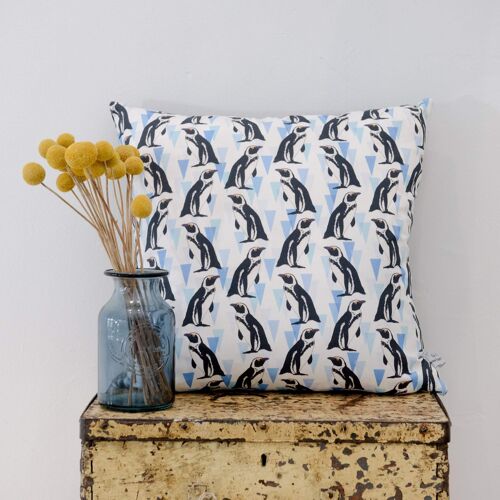 African penguin Print Cushion Cover 45cm