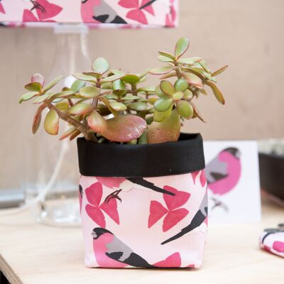 Bullfinch Textile Plant Pot