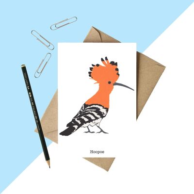 Hoopoe Greetings Card A6