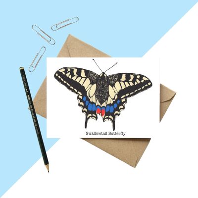 Tarjeta de felicitación de Swallowtail Butterly A6