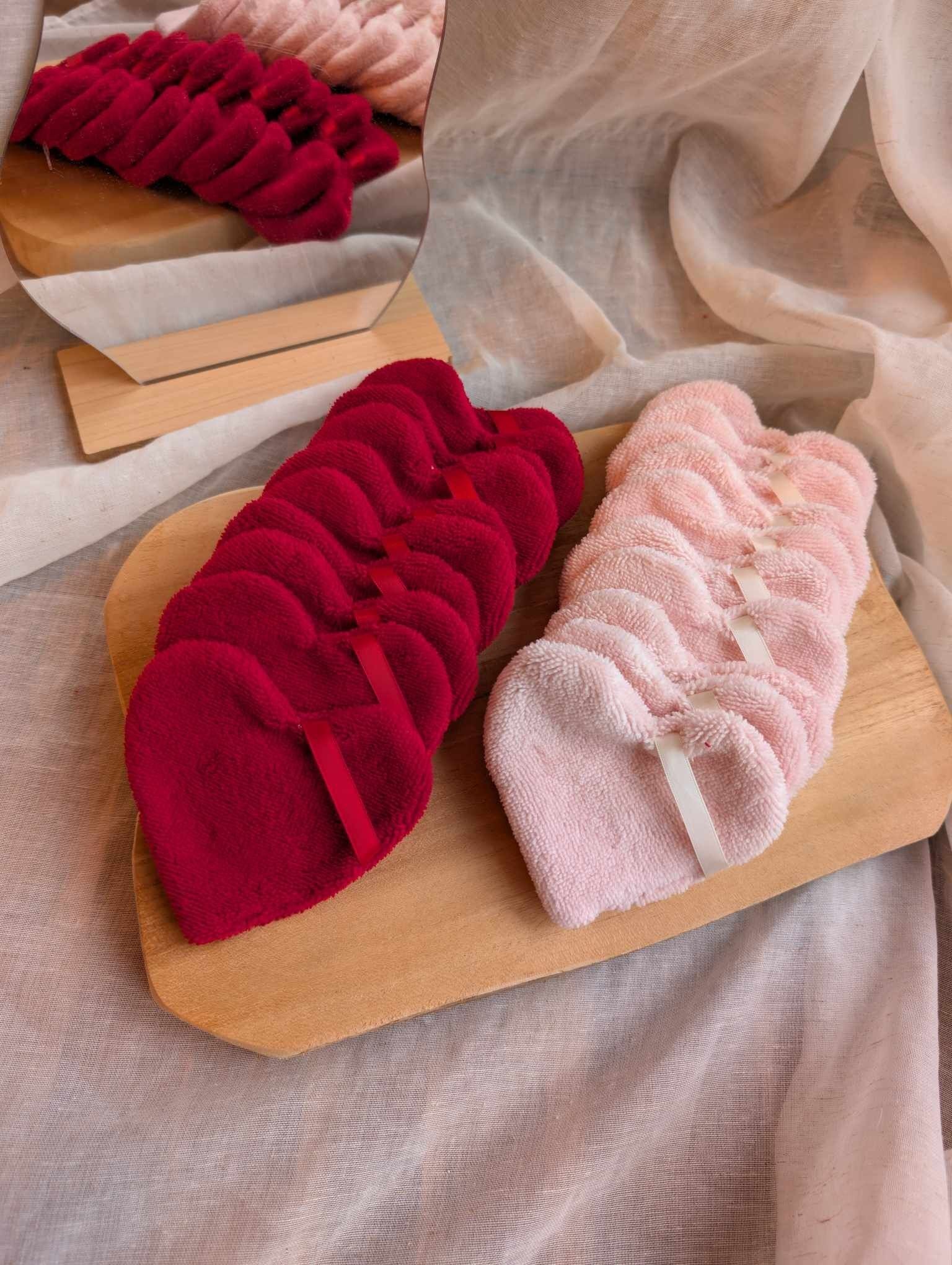 Salviette struccanti Cuore, salvietta cuore, salviette San Valentino, idea regalo originale