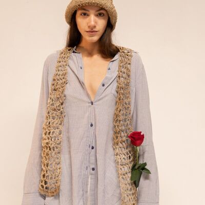 Gilet au crochet fait main