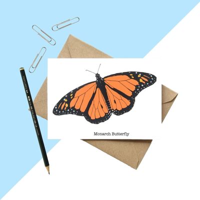 Monarch Butterly Greetings Card A6