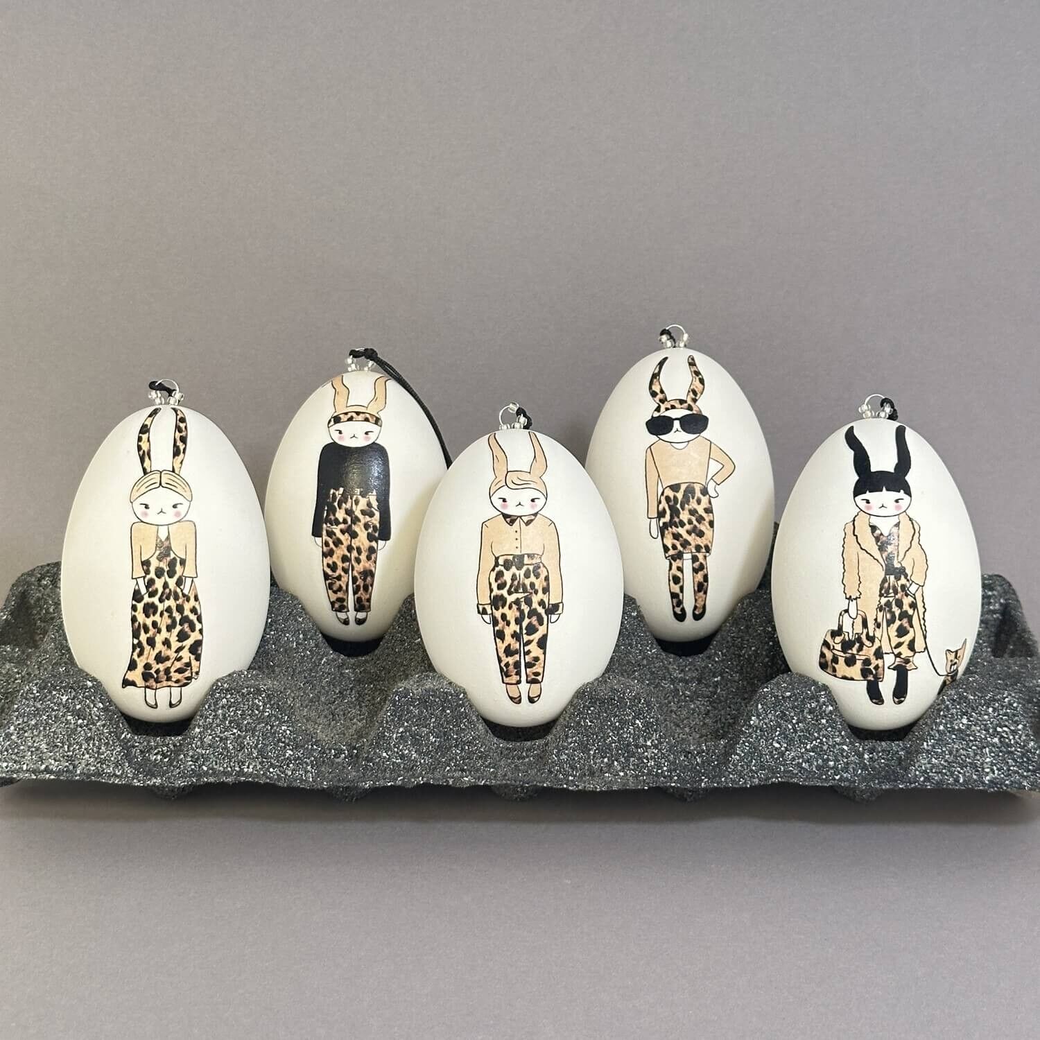 Albicocca Leo, set di 5 uova d'oca