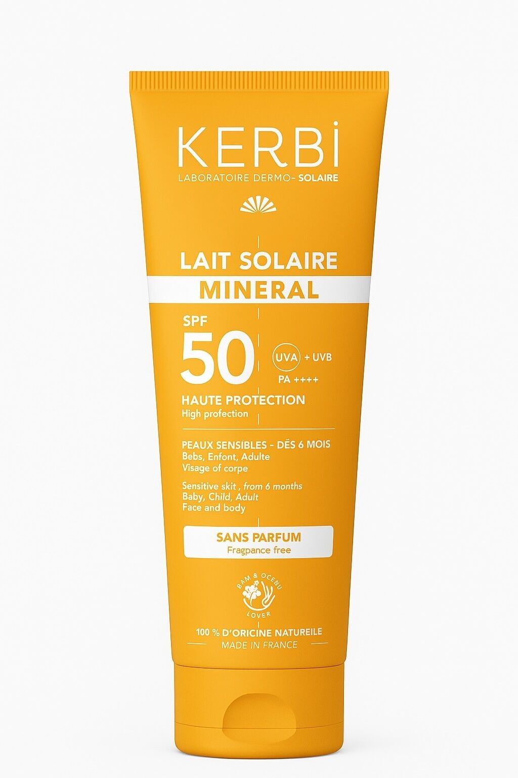Lait solaire SPF50 - sans parfum 6mois 150g