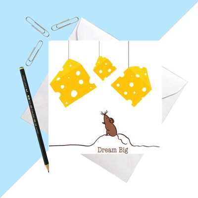 Carte de voeux Dream Big 14,5cm