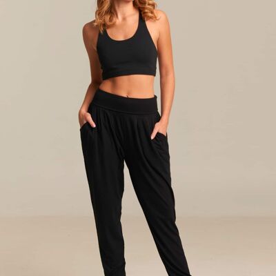 Purusha Harem Pant Black