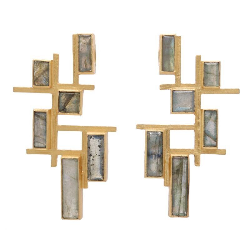 Orecchini in labradorite Wanderlust