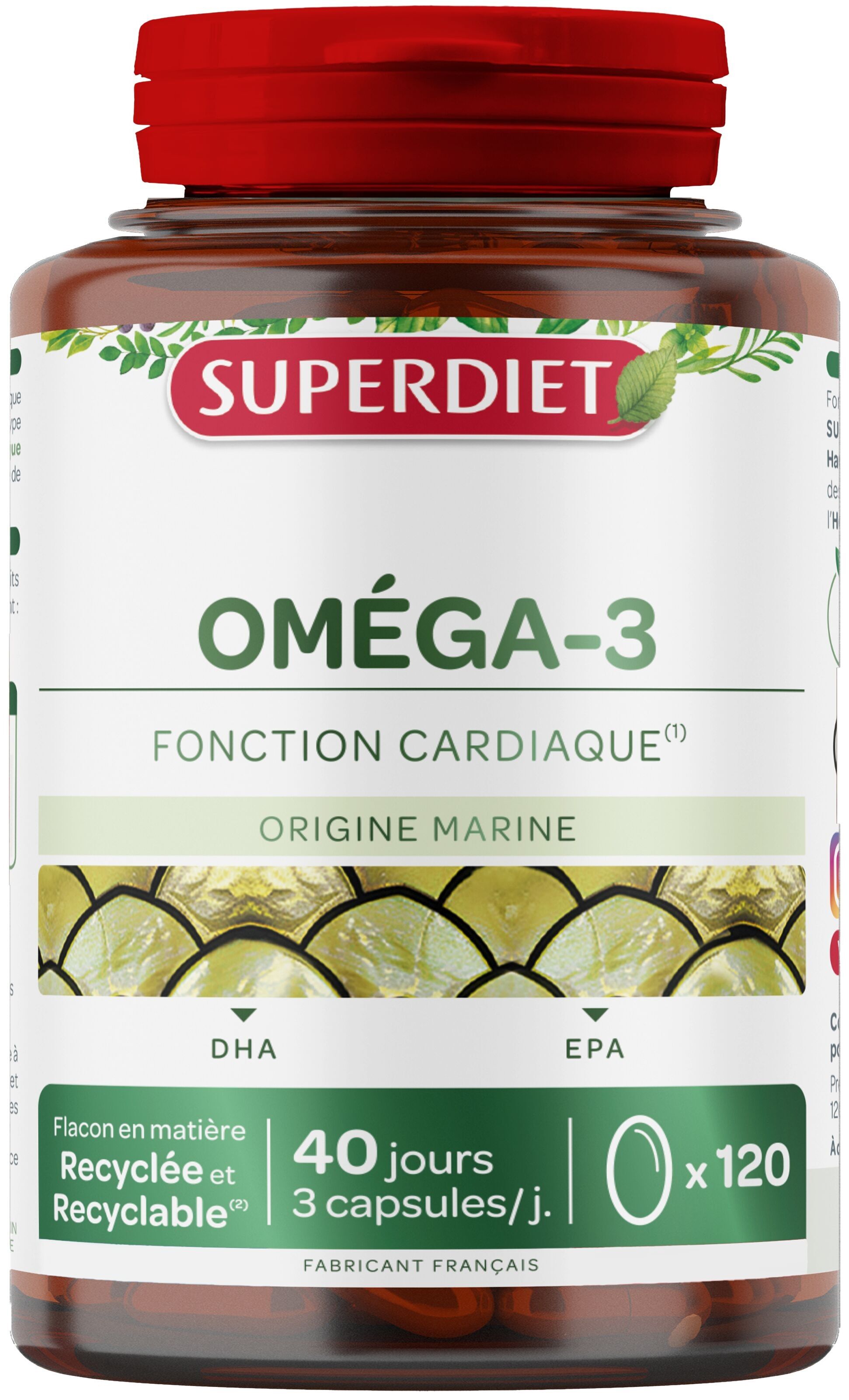 SUPERDIÄT - OMEGA-3 - 120 KAPSELN