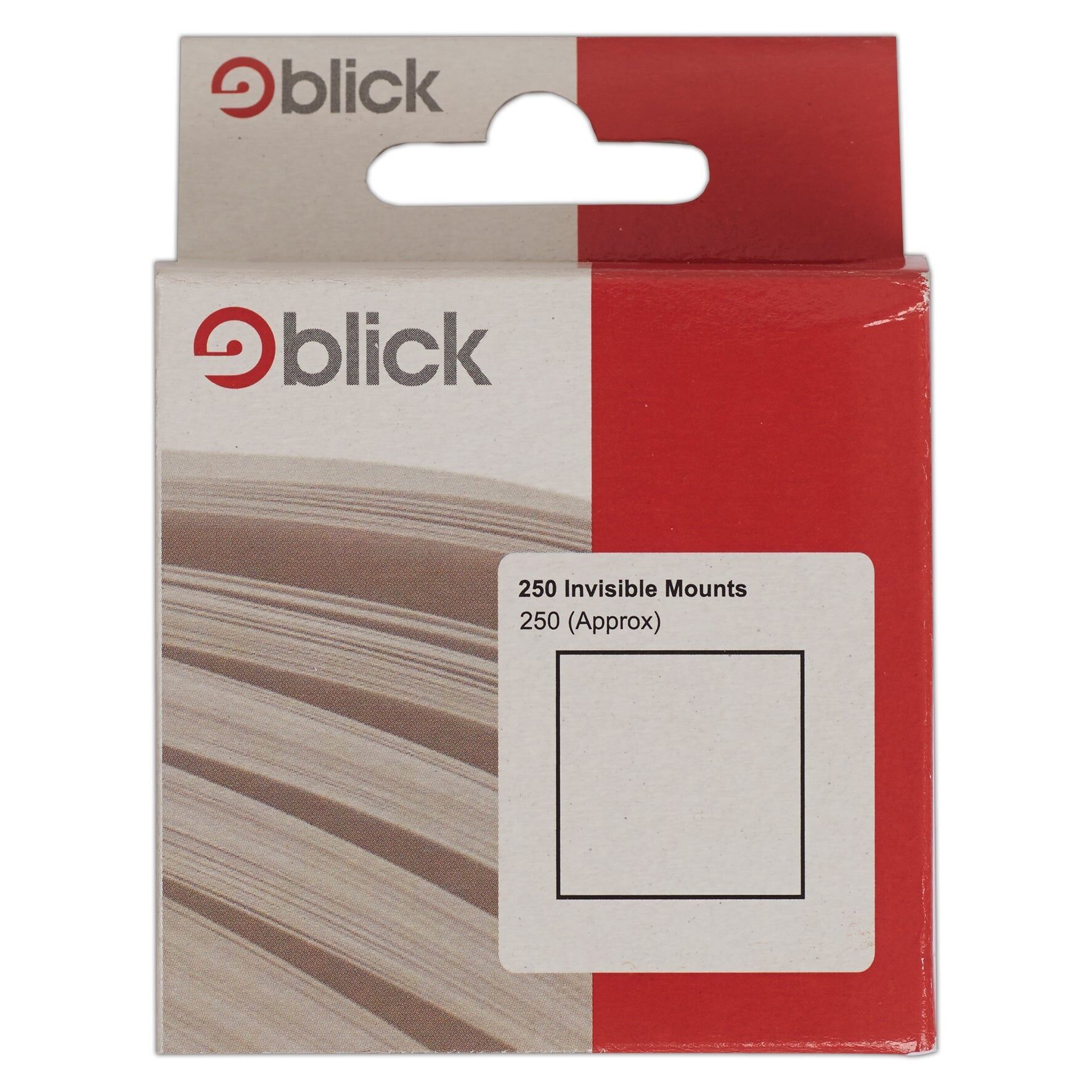 Blick Invisible Mounts, Square, White, 250 Labels