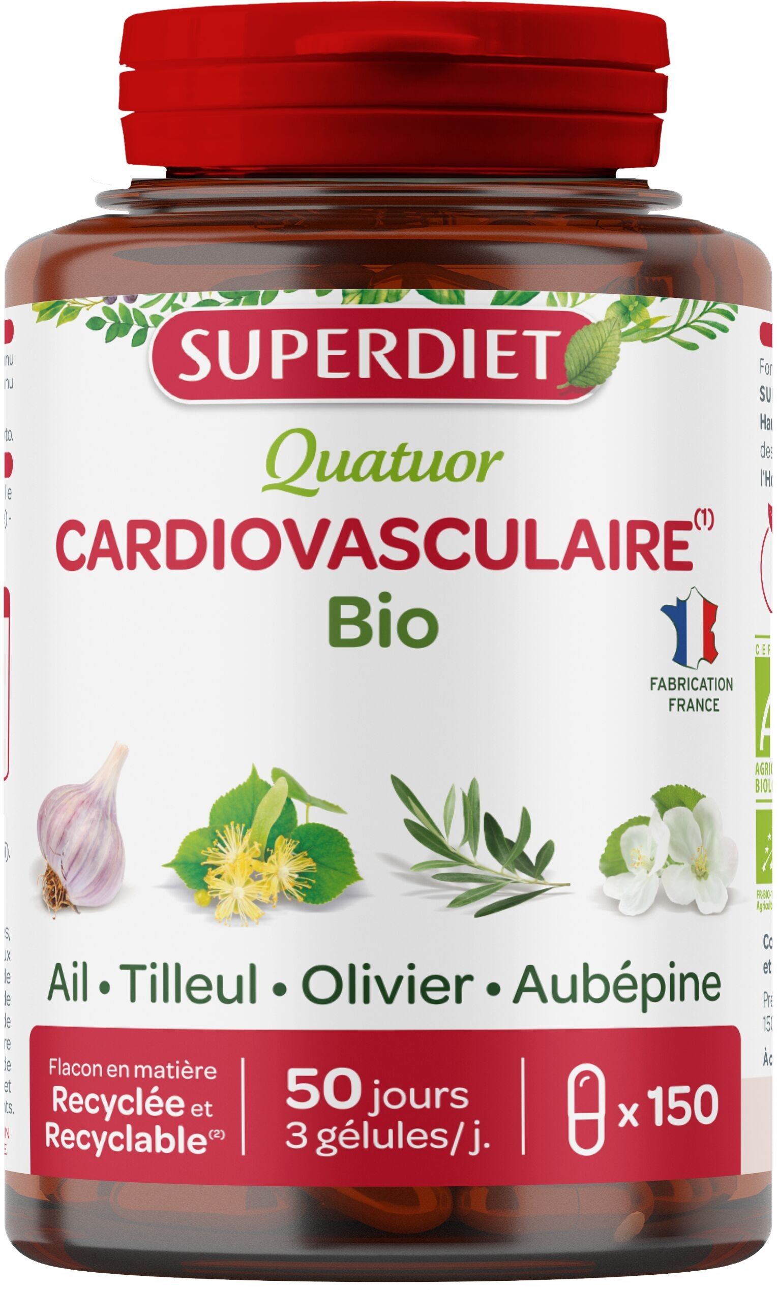 SUPERDIETA - QUARTETTO CARDIOVASCOLARE BIOLOGICO - 150 CAPSULE