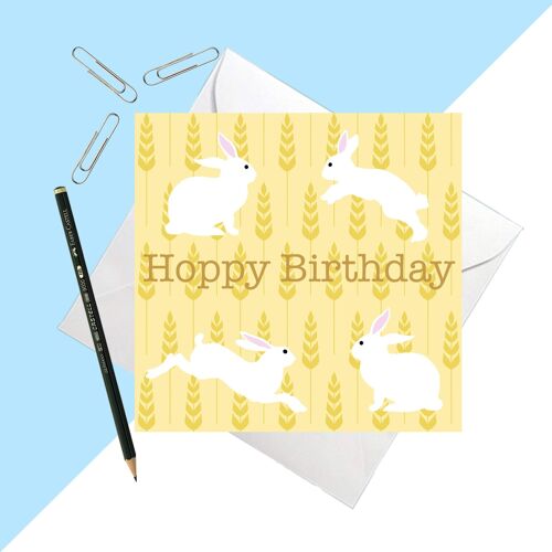 Hoppy Birtday Greetings Card 14.5cm