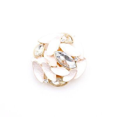 Abstract pattern magnetic brooch