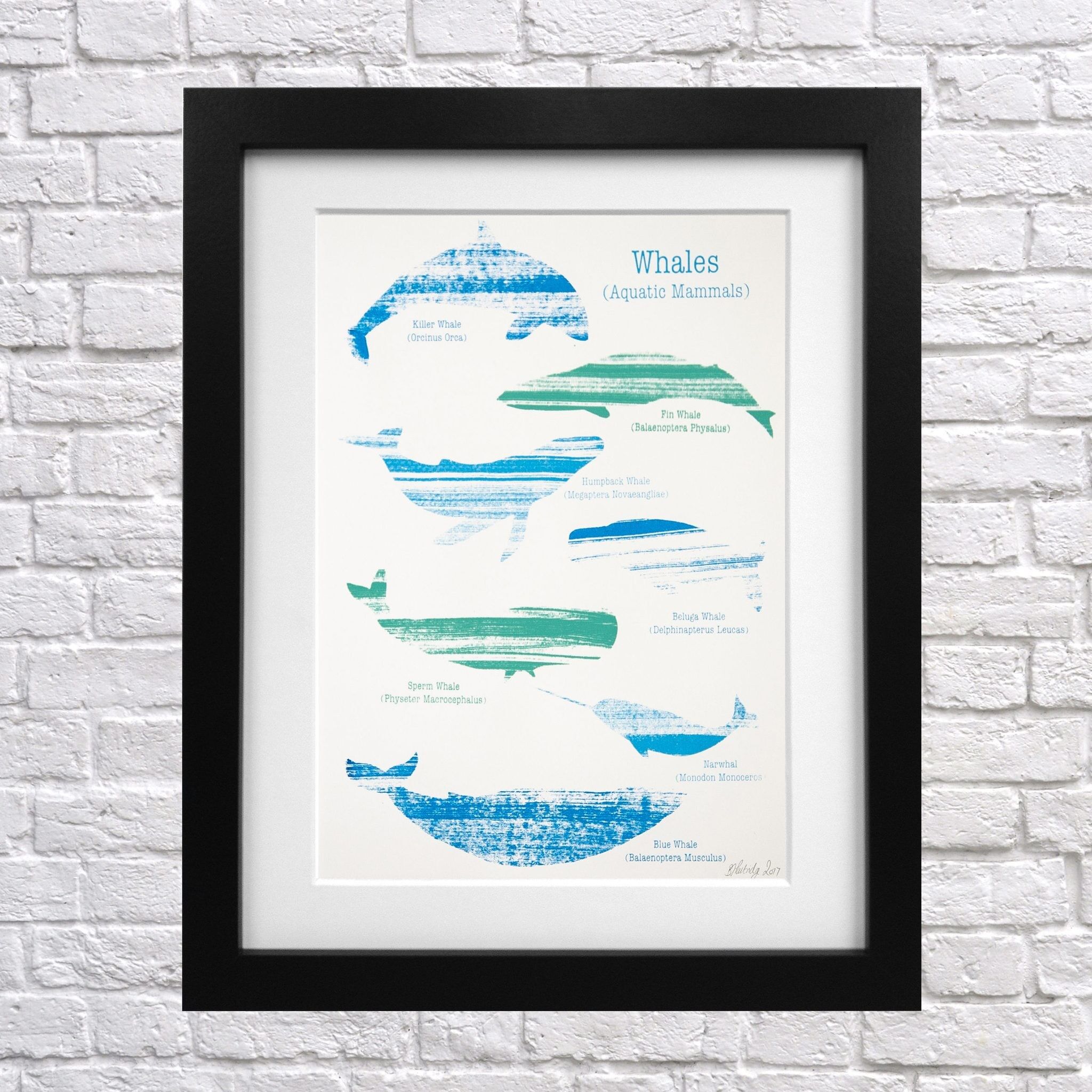 Impresión de pantalla de ballena A4