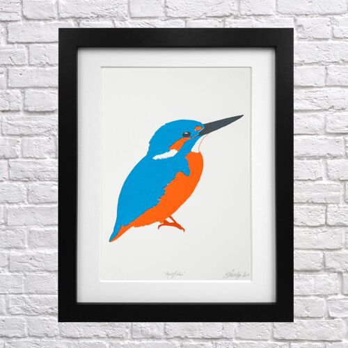 Kingfisher Screen Print A4