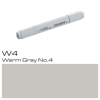 Marqueur de couleur classique COPIC - (W-4) Gris chaud n°4, Pour l'art et l'artisanat, le coloriage, les graphiques, le surligneur, le design, l'anime, les professionnels et les débutants, les fournitures d'art et les livres de coloriage