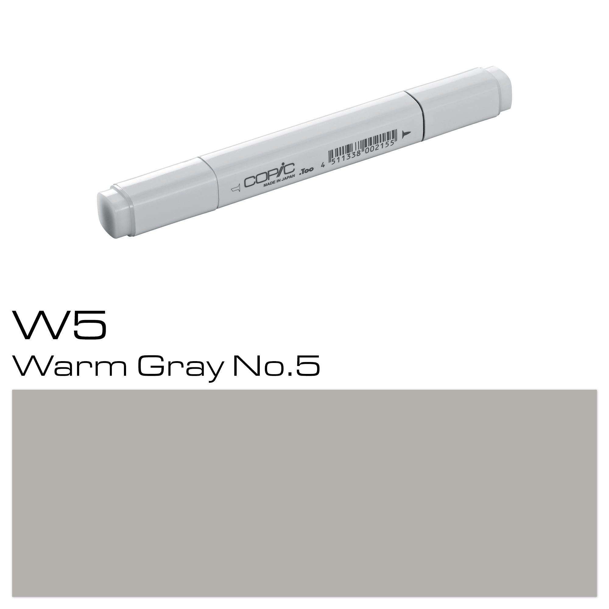 Marqueur de couleur classique COPIC - (W-5) Gris chaud n°5, Pour l&#039;art et l&#039;artisanat, le coloriage, les graphiques, le surligneur, le design, l&#039;anime, les professionnels et les débutants, les fournitures d&#039;art et les livres de coloriage