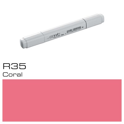 Pennarello colorato COPIC Classic - (R-35) Corallo, per arte e artigianato, colorazione, grafica, evidenziatore, design, anime, professionisti e principianti, forniture artistiche e libri da colorare