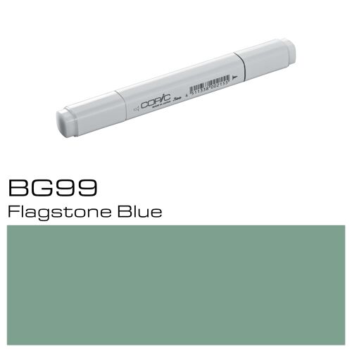 COPIC Classic Coloured Marker Pen - (BG-99) Flagstone Blue, For Art & Crafts, Colouring, Graphics, Highlighter, Design, Anime, Professional & Beginners, Art Supplies & Colouring Books