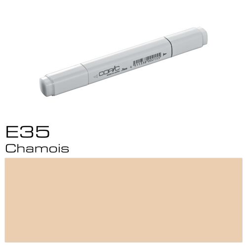 COPIC Classic Coloured Marker Pen - (E-35) Chamois, For Art & Crafts, Colouring, Graphics, Highlighter, Design, Anime, Professional & Beginners, Art Supplies & Colouring Books