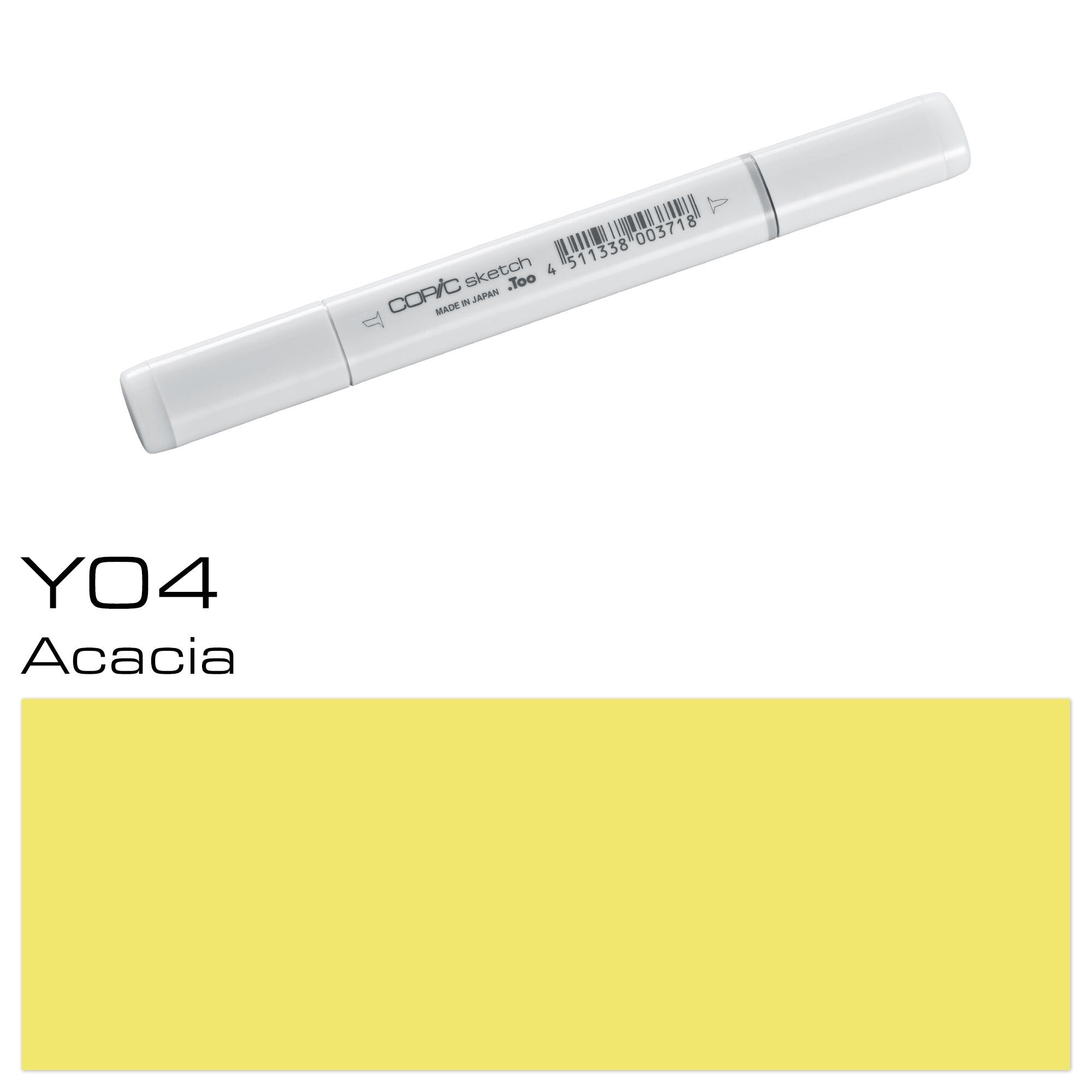 COPIC Sketch Coloured Marker Pen - (Y-04) Acacia, For Art & Crafts, Colouring, Graphics, Highlighter, Design, Anime, Professional & Beginners, Art Supplies & Colouring Books