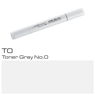 Marqueur de couleur COPIC Sketch - (T-0) Toner Gris N°0, Pour l'art et l'artisanat, le coloriage, les graphiques, les surligneurs, le design, l'anime, les professionnels et les débutants, les fournitures d'art et les livres de coloriage