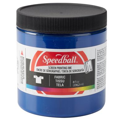 Encre de sérigraphie pour tissu Speedball, cyanine de procédé, 8 oz